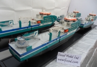 custom made model of 108m Offshore Support Vessel
